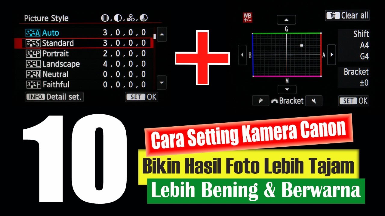 Bongkar Rahasia Setting Picture Style & White Balance Kamera Canon | Foto Lebih Tajam