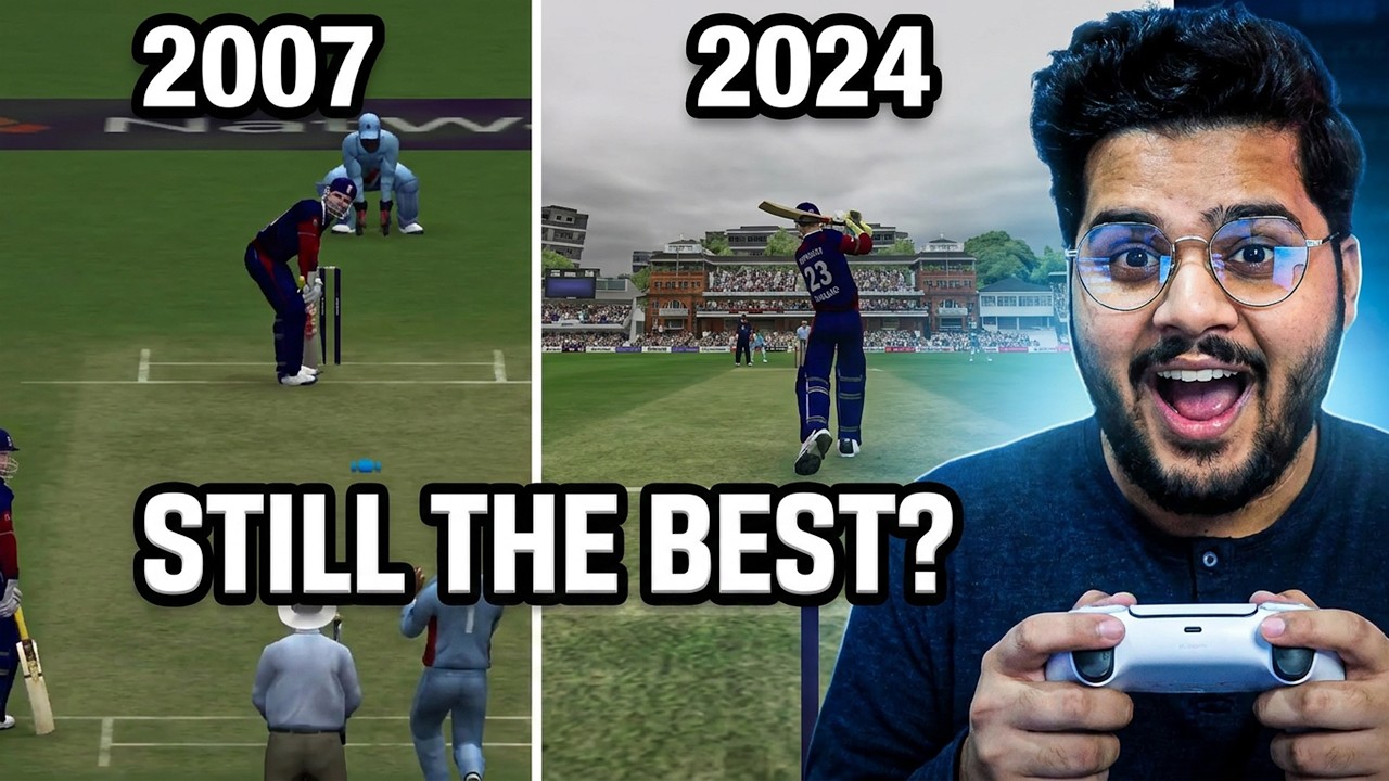 *Nostalgia* EA Cricket 07 Gameplay in 2024 With PS5 Controller - Still the best game?