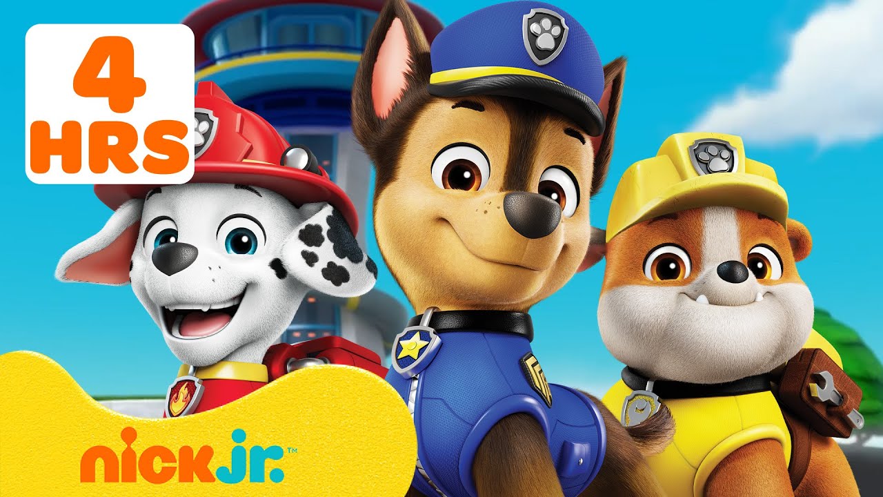دوريات المخلاب | أفضل لحظات تشيس من فريق دورية المخلب! 💙🐾 | 4 ساعات | نيكلوديون | Nick Jr. Arabia