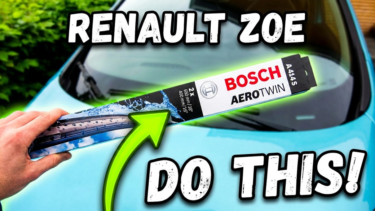 Renault Zoe wiper blade upgrade & glass detailing (Turtle Wax ClearVue & Sonax Clay Ball)