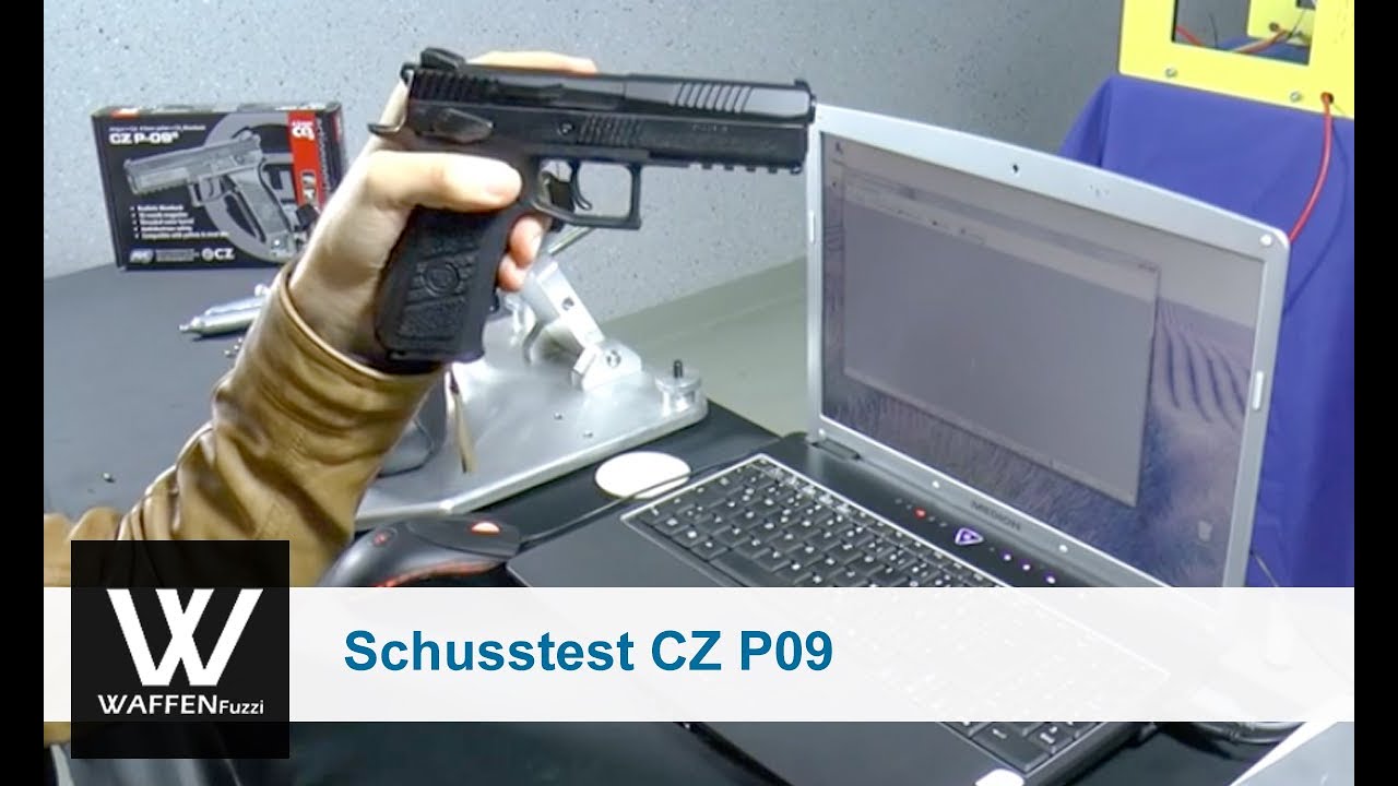 CZ P09 Schusstest, 5 Meter Diabolos vs. Stahl BB