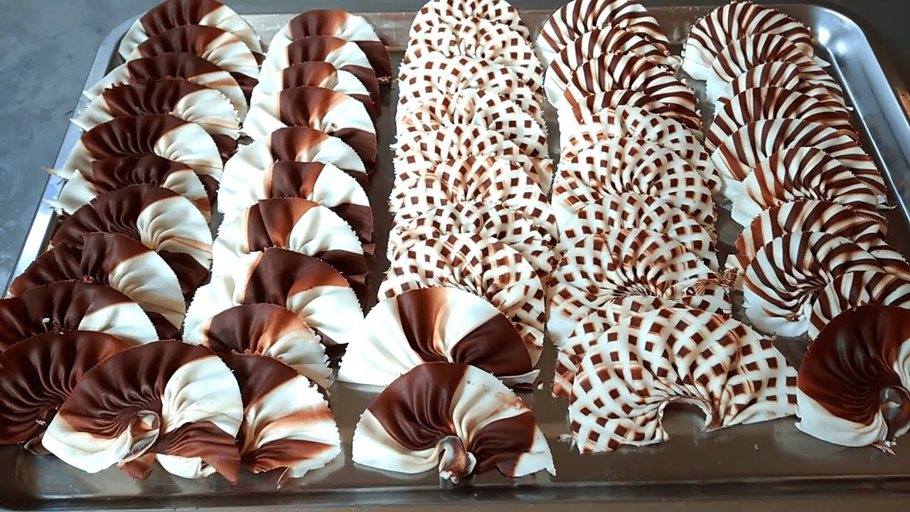 Abanicos de chocolate | con estos chocolates adorno mis pasteles y se ven super geniales