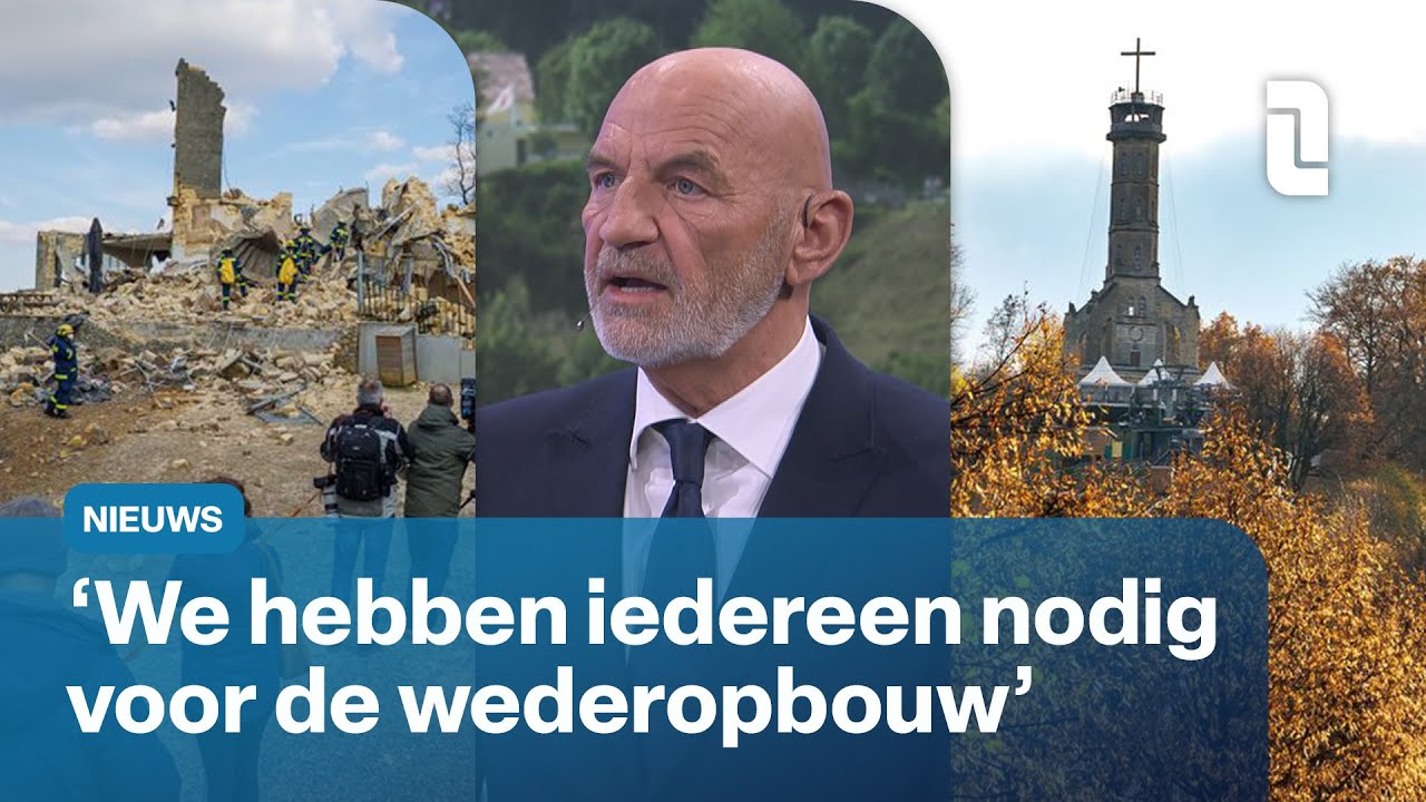 Burgemeester Valkenburg hoopt op herstel ingestorte Wilhelminatoren | L1 Nieuws