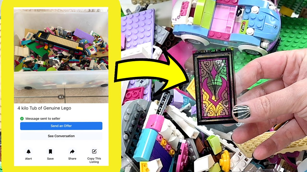 What is in here? I bought this filthy box of used Lego because of one piece…