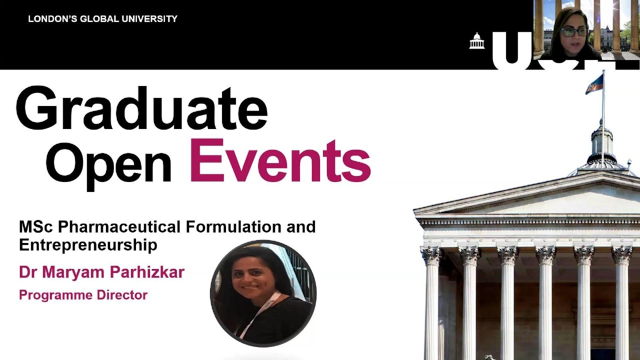 UCL Virtual Open Events 2026: Pharmaceutical Formulation and Entrepreneurship MSc