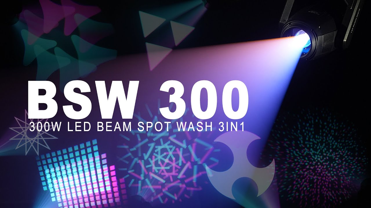 300W LED Moving Head Beam Spot Wash 3-in-1 for stage club DJ