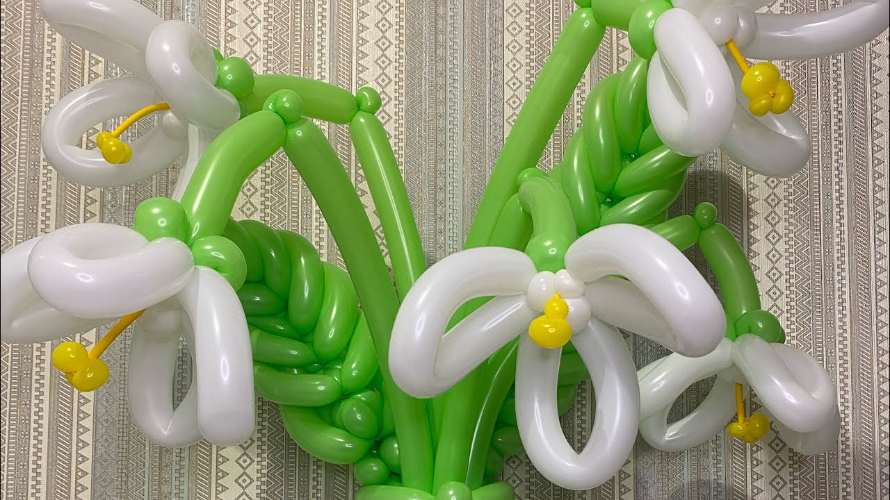 Подснежники из шаров / Snowdrops from balloons