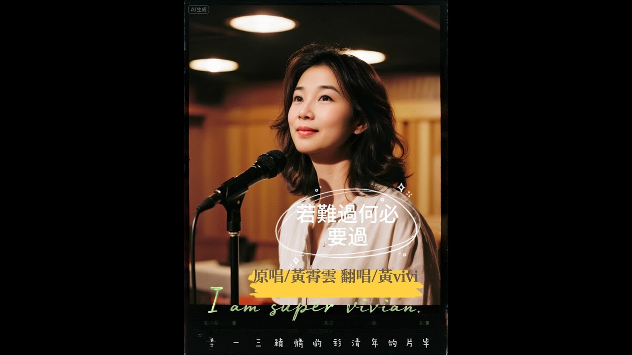 🌈💯👏若難過何必要過是電視劇《蠻好的人生》的片尾曲 原唱/黃霄雲 翻唱/黃vivi