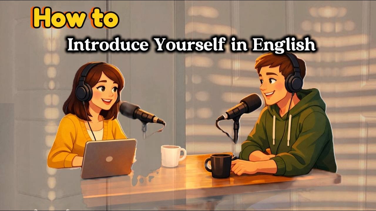How to introduce yourself in English | easy practice |  English Podcast conversation | a1