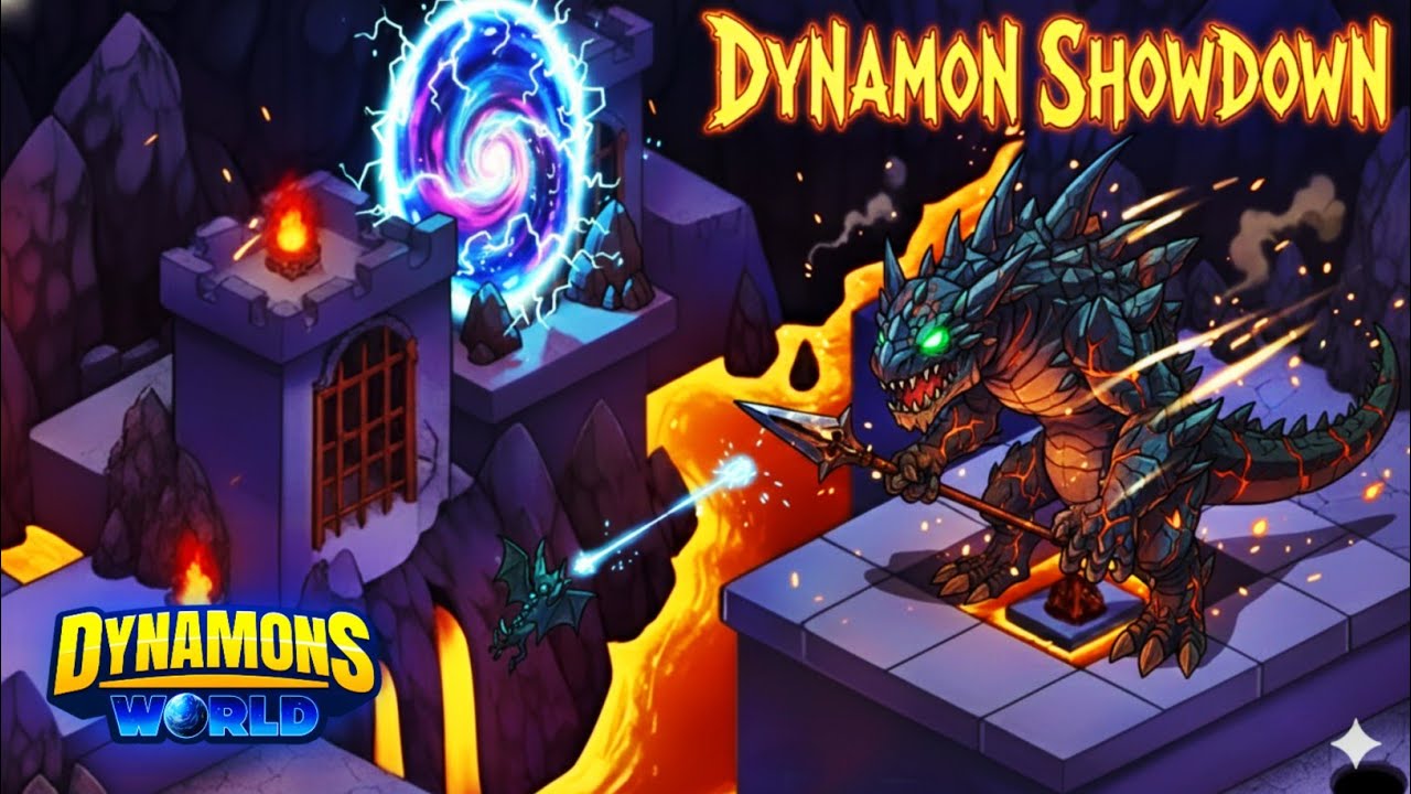 Dynamons Showdown 👏 | Underworld Castle Chapter 9 In Dynamons World 🥳 #dynamonsworld 