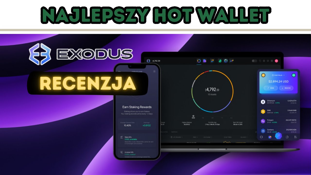 Najlepszy krypto portfel? Hot Wallet EXODUS recenzja #kryptowaluty