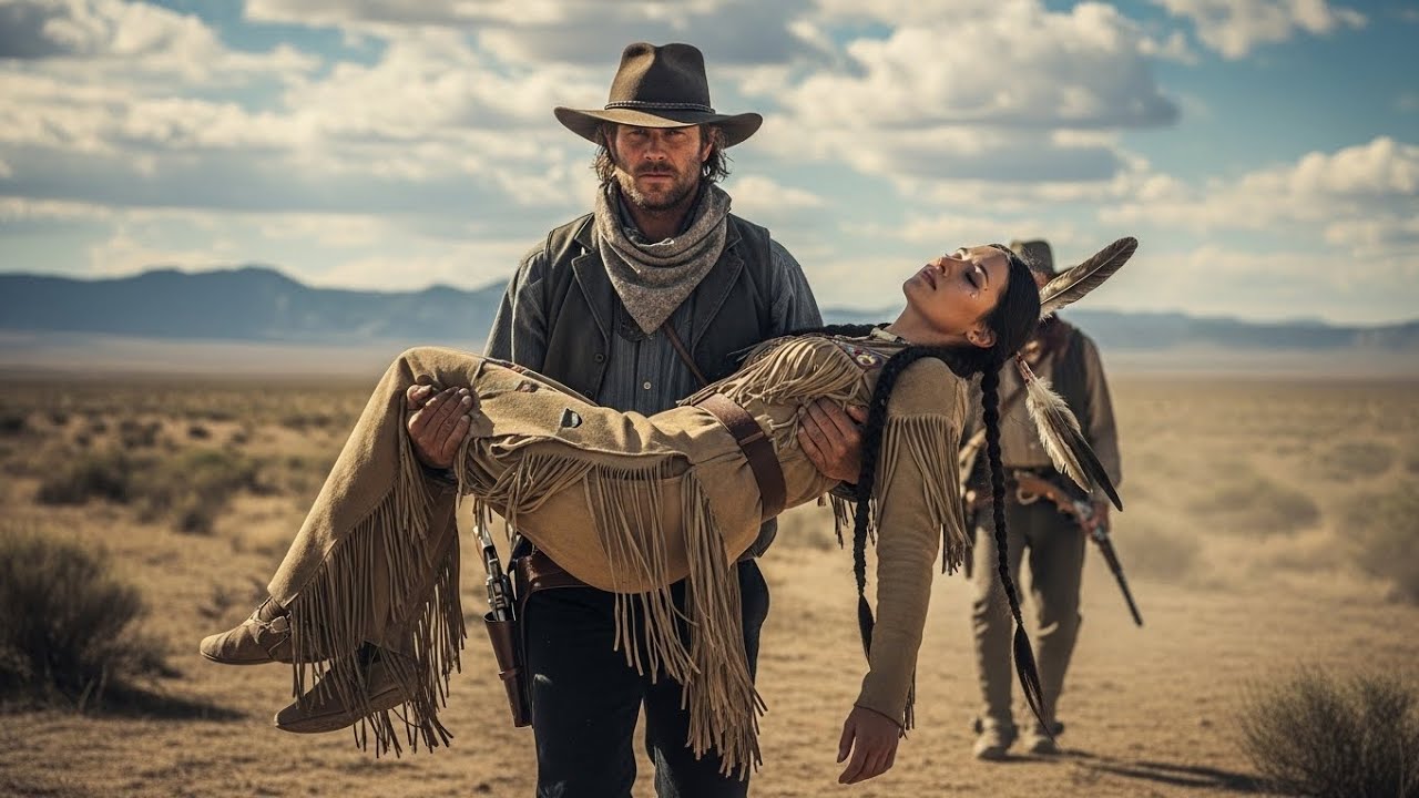 Clint Eastwood Saves a Beautiful native American Daughter of Apache from the Bandits Wild West story