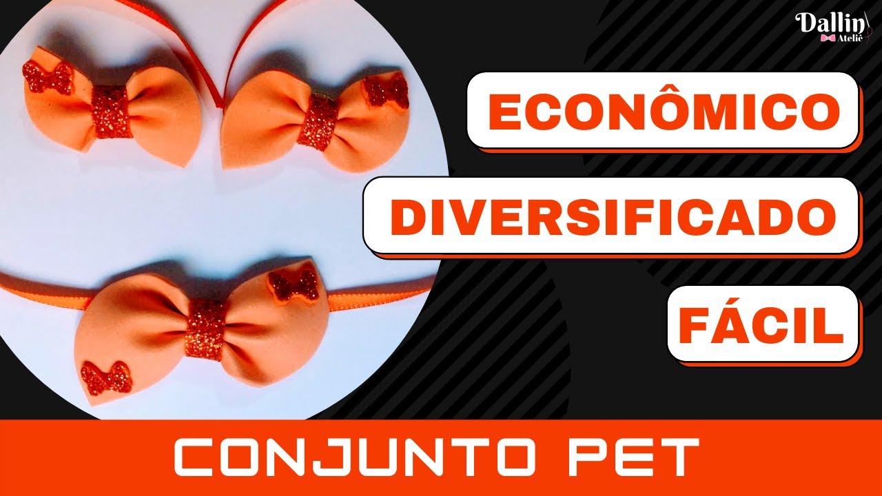 Conjunto Pet: Laço e Gargantilha - Mais Dicas Importantes (Máquina Caseira e Máquina de Laços)