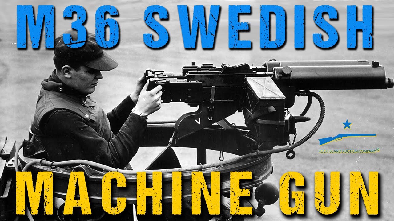 Twin M36 Swedish Kulspruta Machine Guns