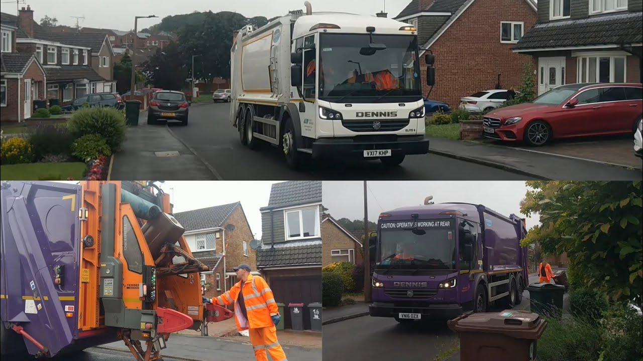 Dennis Elite 6 Bin lorry/Garbage truck, Terberg TA-DE/Omnidel lift