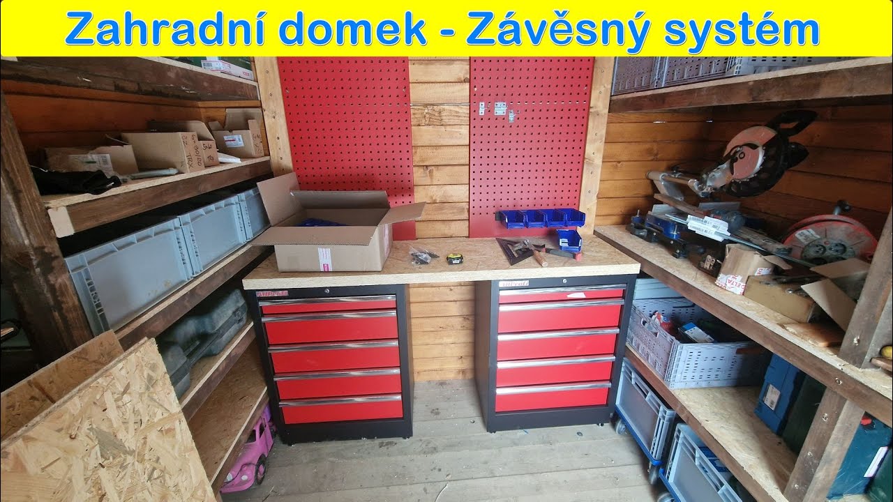 Stavba zahradního domečku 16. část - Závěsný systém Stavba chaty svépomoci 161. Díl