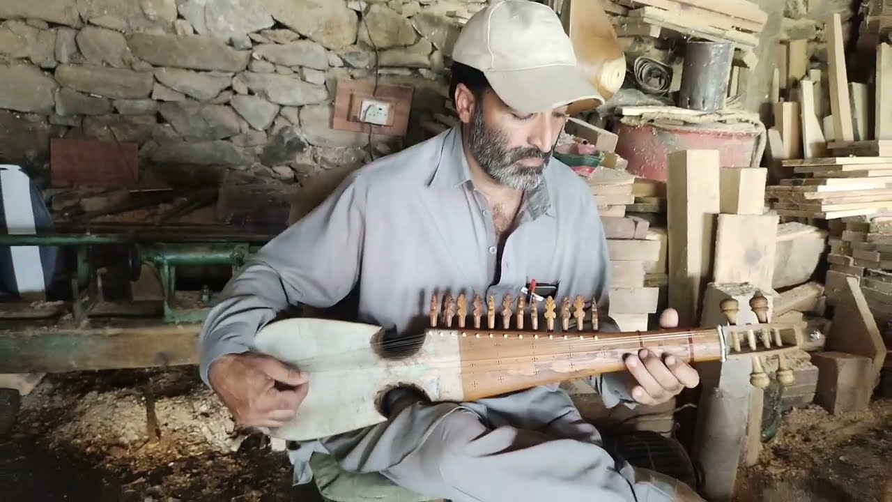 Shangla! Musical Instruments Rabab And Sitar Making And Review...ربابونه او ستارونه