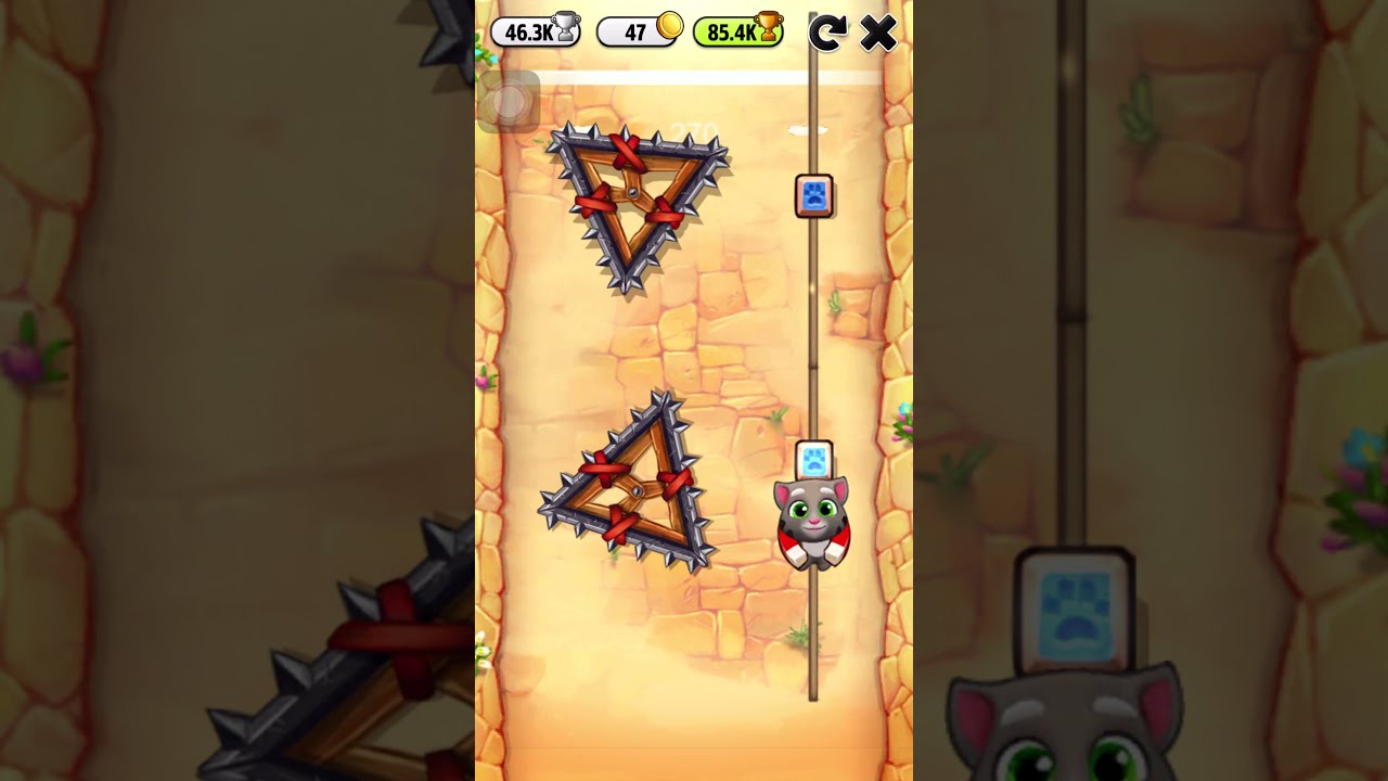 My Talking Tom - Go Up High Score 226,539 points