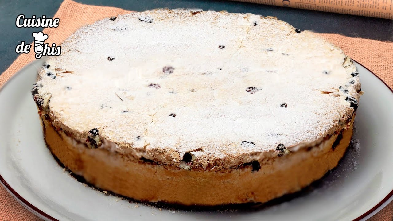 Gateau meringué à la groseille | meringe cake currants