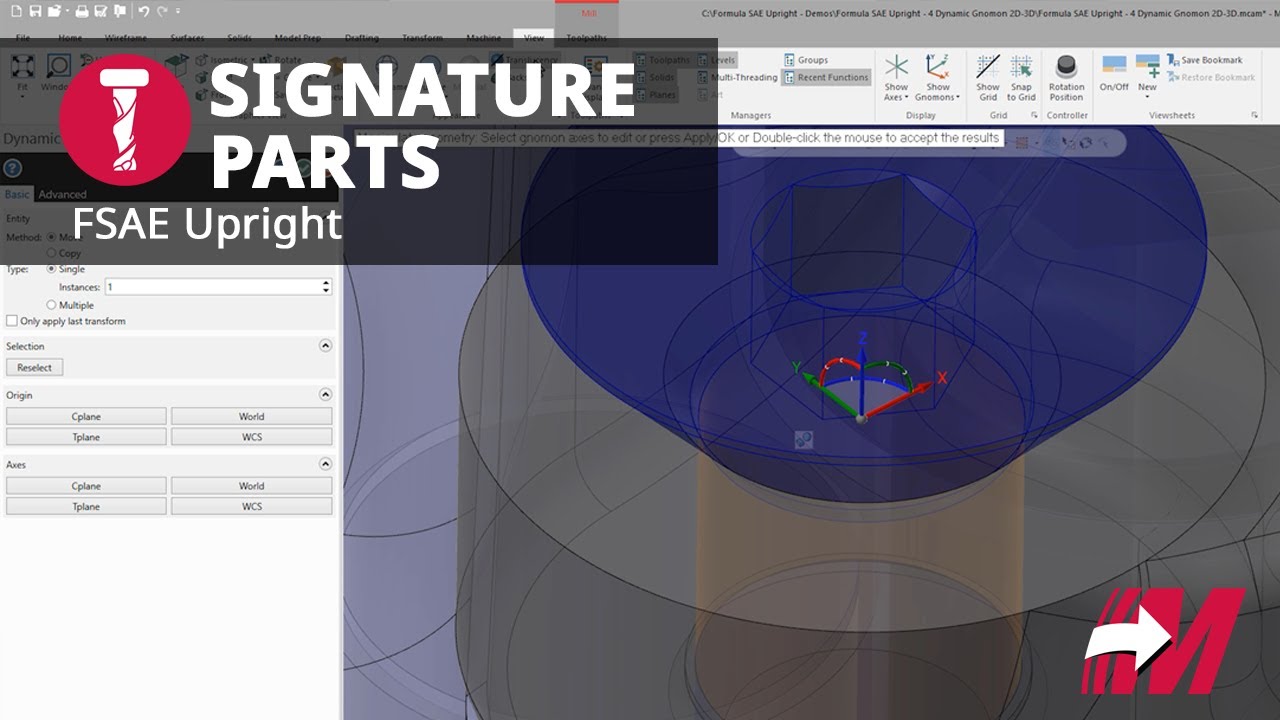 Вертикальные стойки серии FSAE: Dynamic Gnomon
