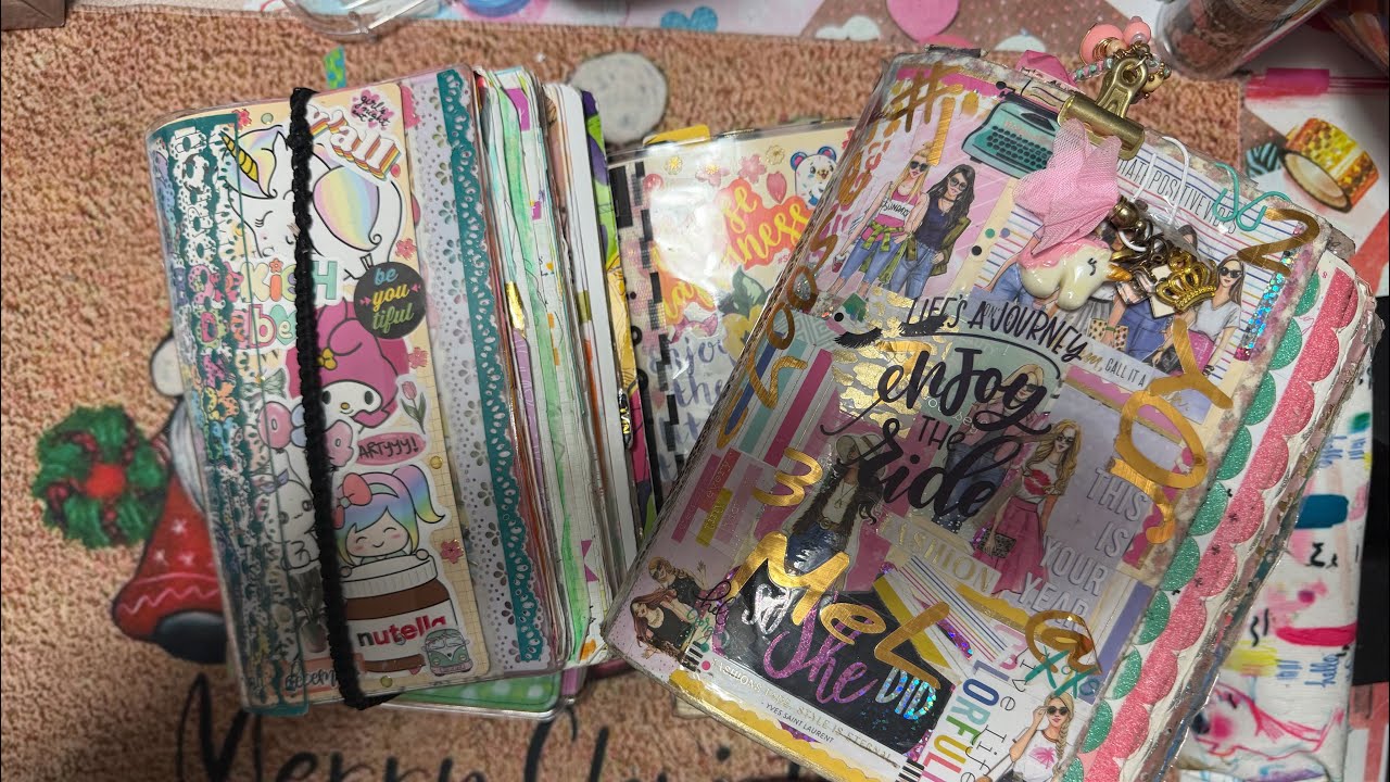 Flip of 2 years of Hobonichi Cousin Books 2024-25☺️