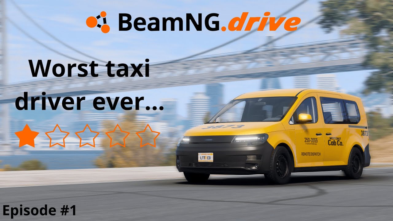 BeamNG Career Mode, Taxi Work | Actually this time! #1