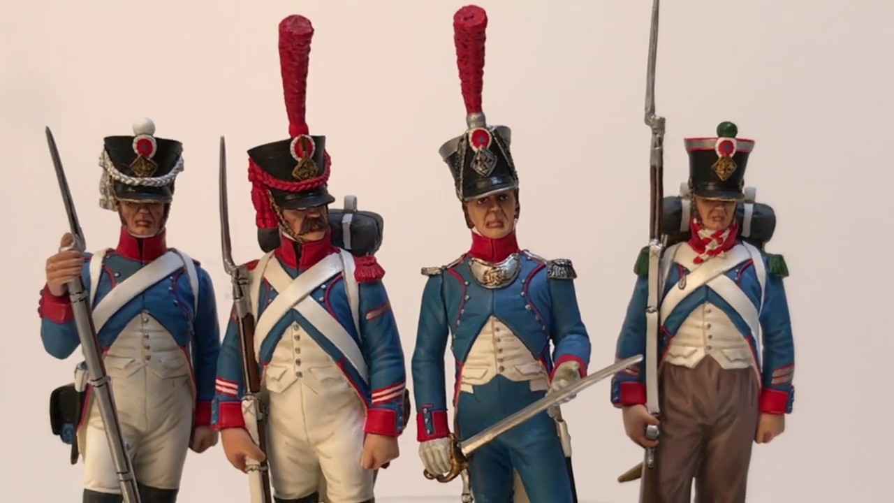 City of Milan Guard Battalion, 1811-1814. Tin soldiers 54mm.