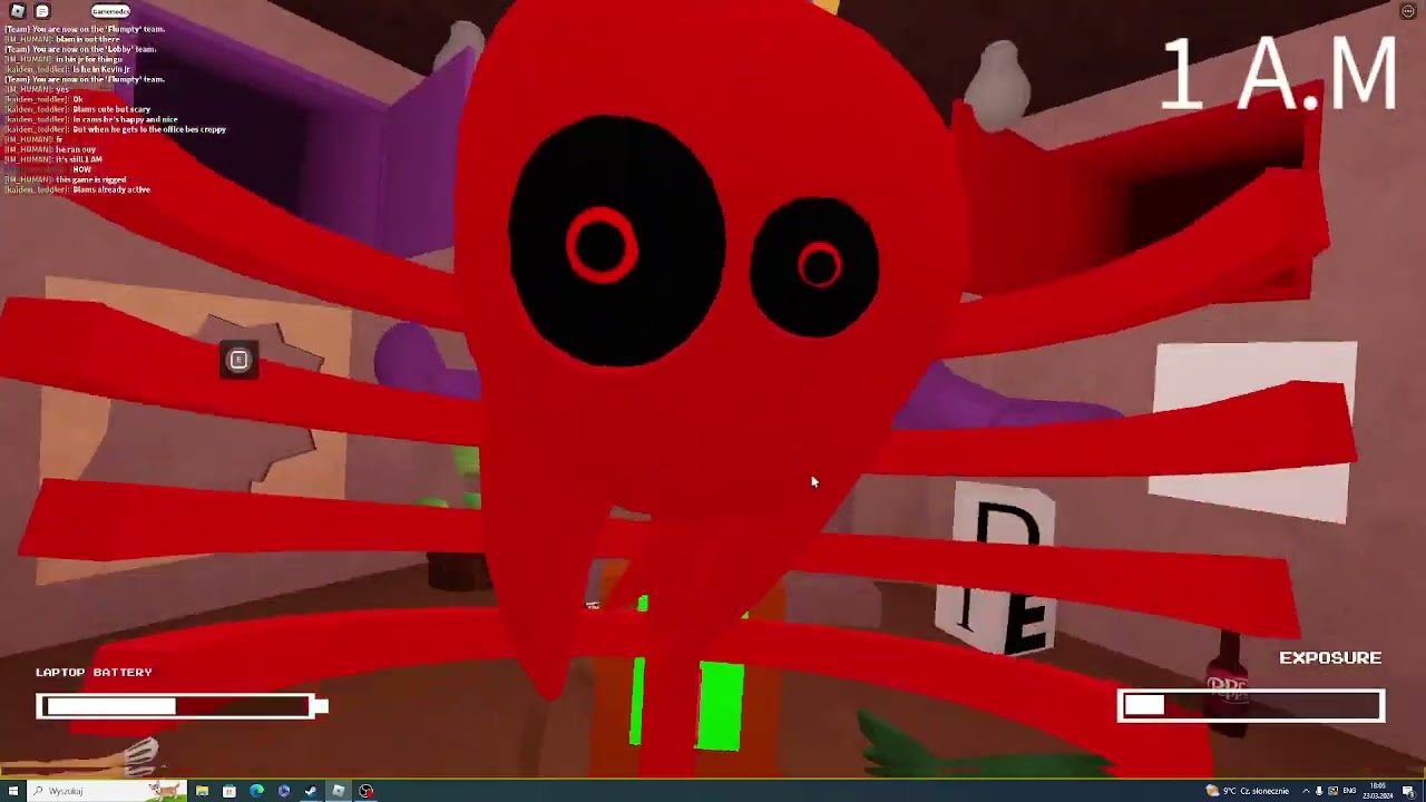 I played [Morphs, onaf 3]The Flumpty Eggsperience on roblox with lilbuddy