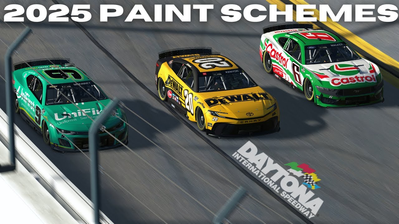 2025 NASCAR PAINT SCHEMES! Daytona iRacing Live