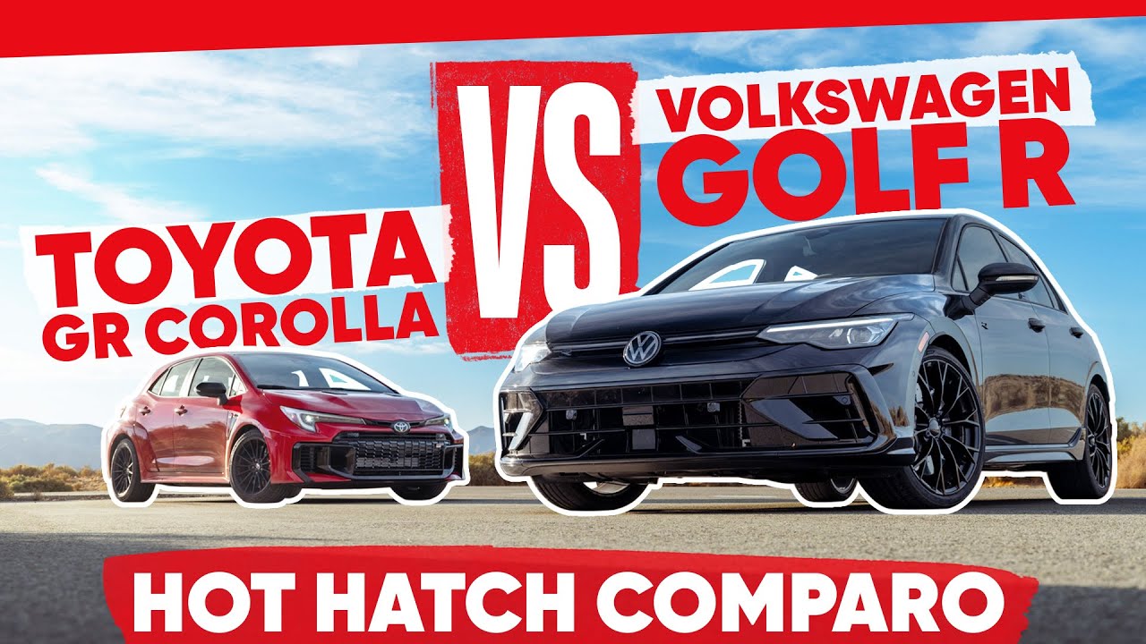 Hot Hatch Comparo! 2025 Toyota GR Corolla vs 2025 Volkswagen Golf R