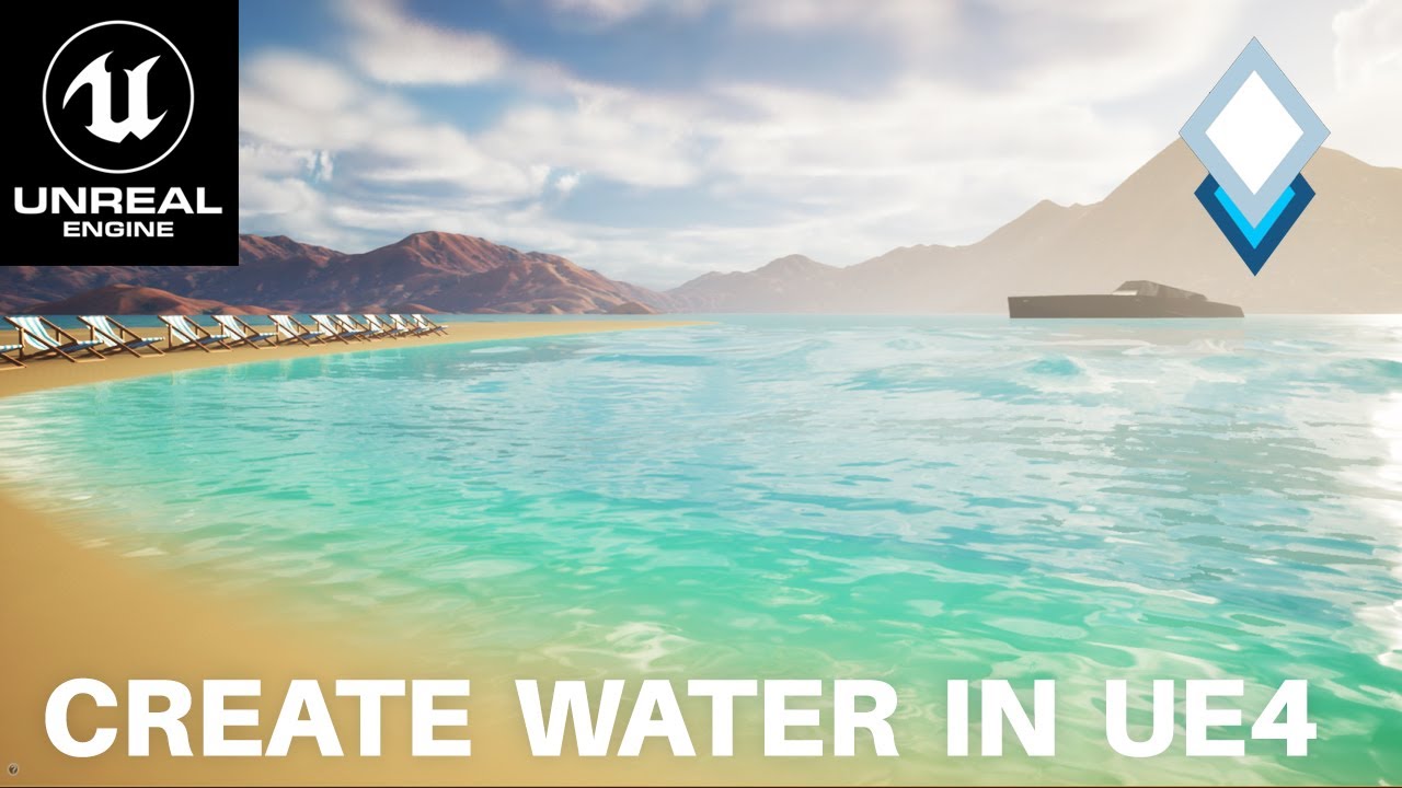 UE4.26 Water System Tutorial - How To Create Oceans, Lakes and Rivers