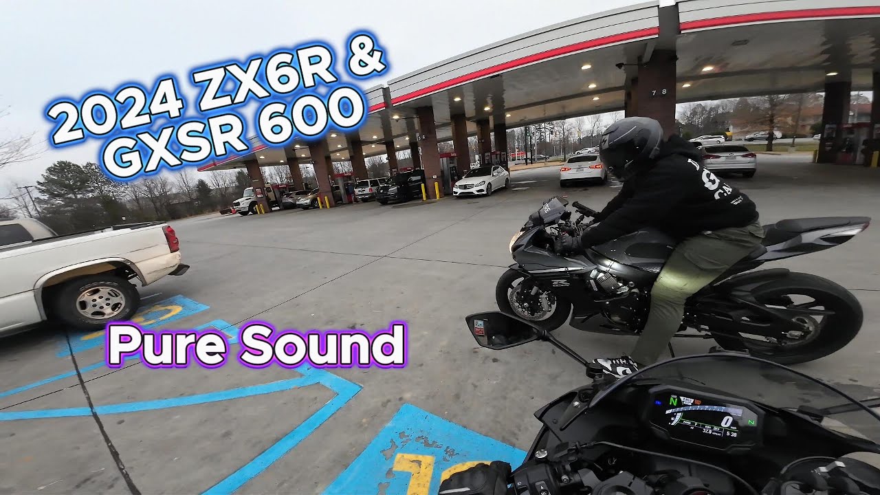 2024 ZX6R and GXSR 600 *Pure sound* | Chill Ride