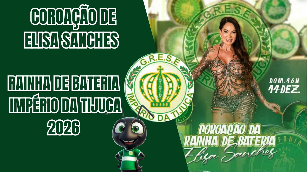 AO VIVO: Coroação da Rainha de Bateria Elisa Sanches  no Império da Tijuca!