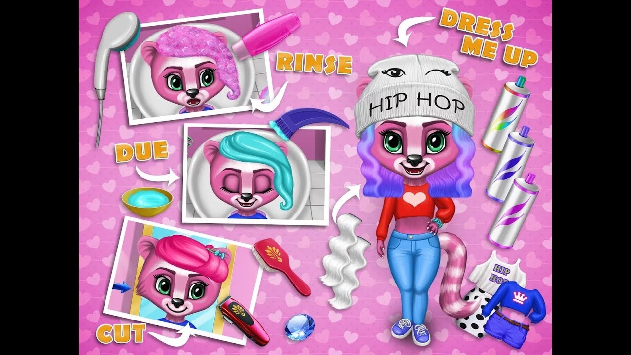 Fashion Animals Hair Salon /  /  / Android Gameplay Video