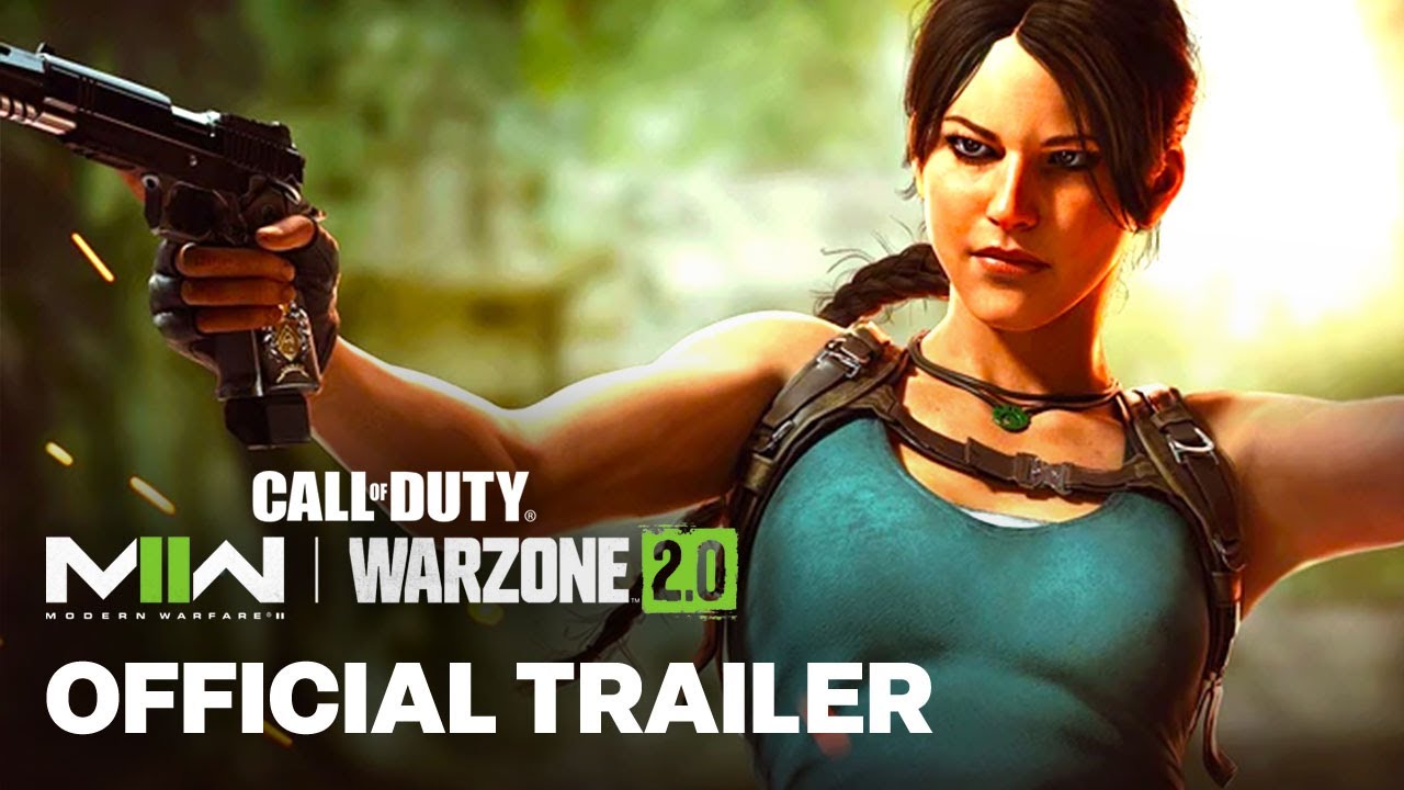 Modern Warfare 2 & Warzone - Official Lara Croft Operator Bundle Gameplay Trailer