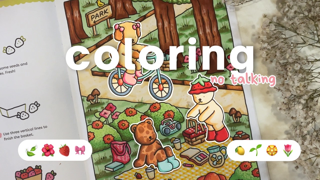 ASMR Coloring Bobbie Goods Picnic I Part 2