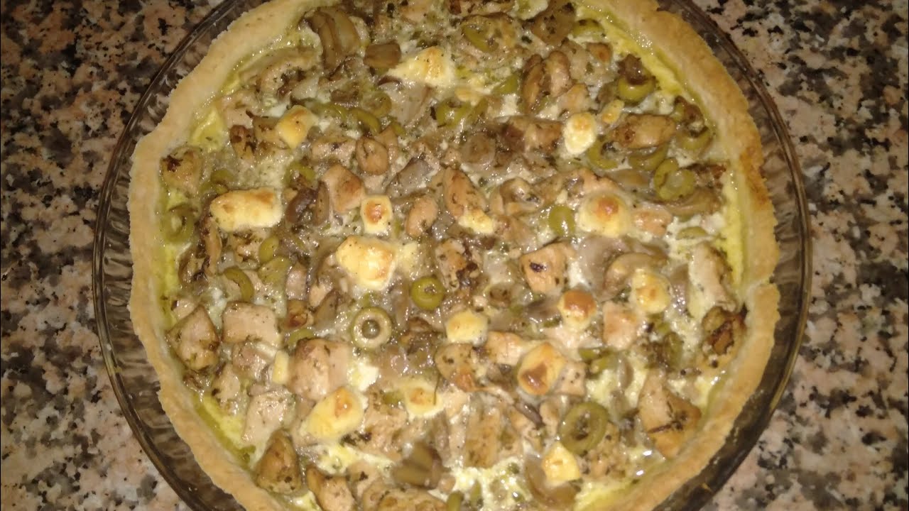 كيش سهل  بصدر الدجاج والفطر