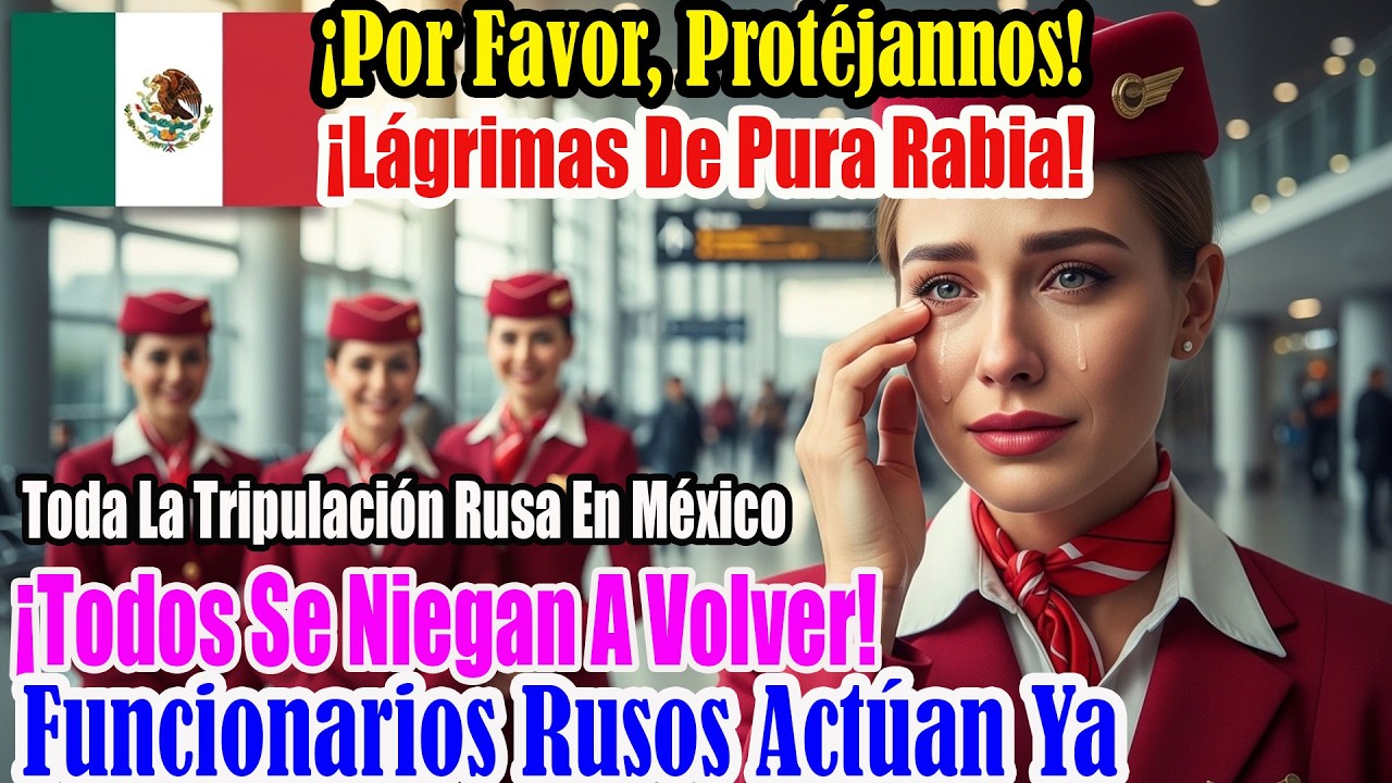¡Impactante! Azafata rusa llora tras saludo de una trabajadora de limpieza en aeropuerto CDMX hoy!!!