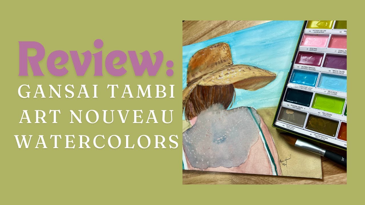 Gansai Tambi Watercolor Review | Art Nouveau Set