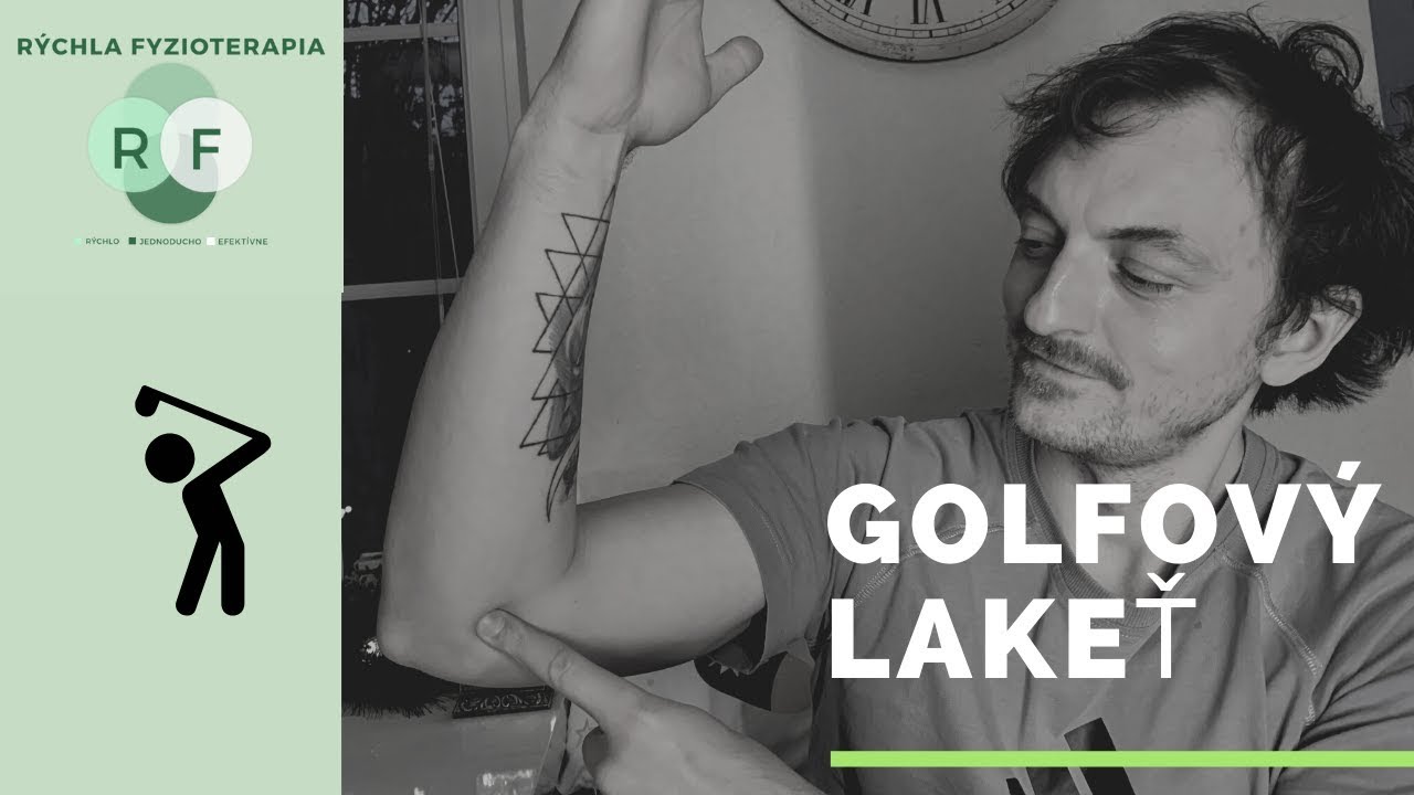 Golfový lakeť. Rýchla fyzioterapia