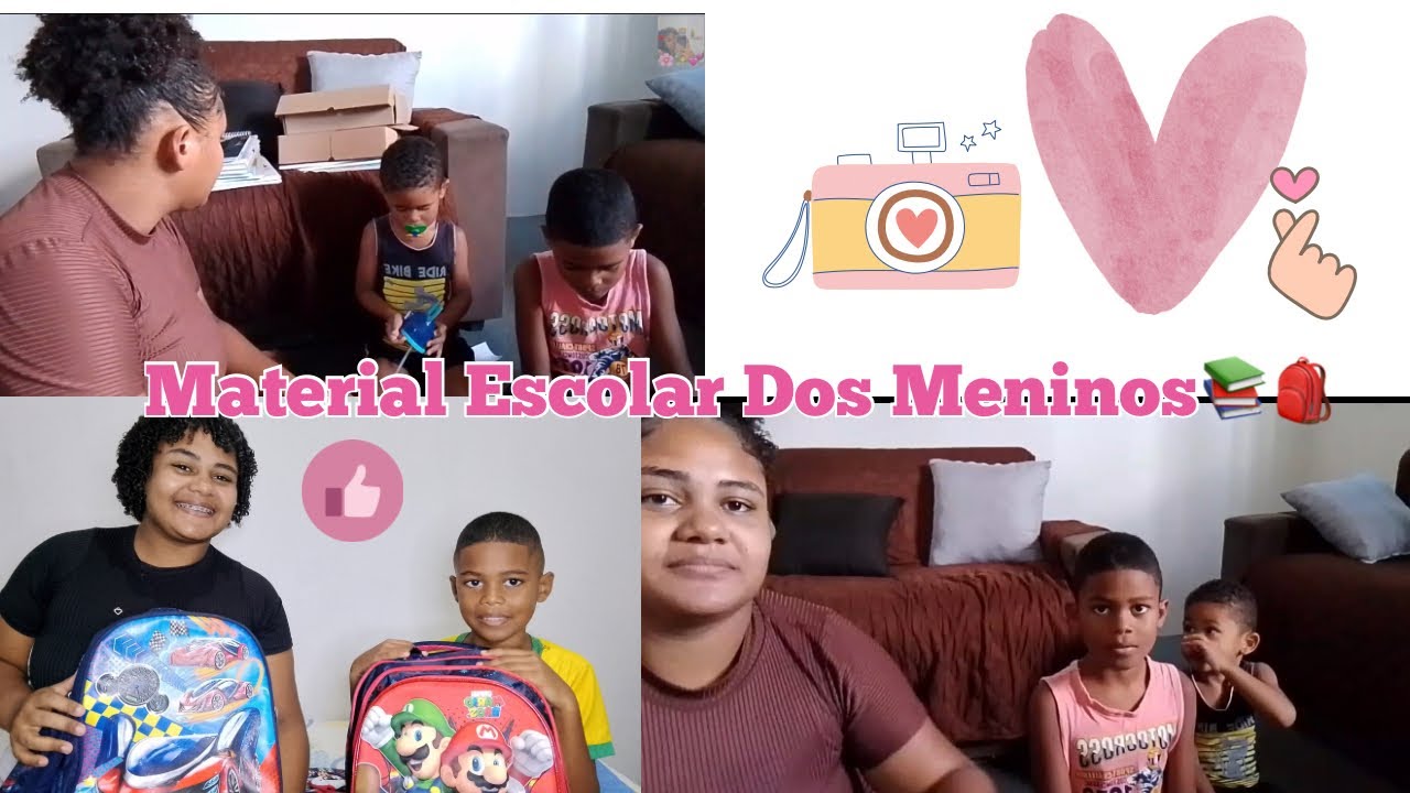 Material Escola Dos Meninos🎒📚 #2026 #materialescolar #donadecasa  