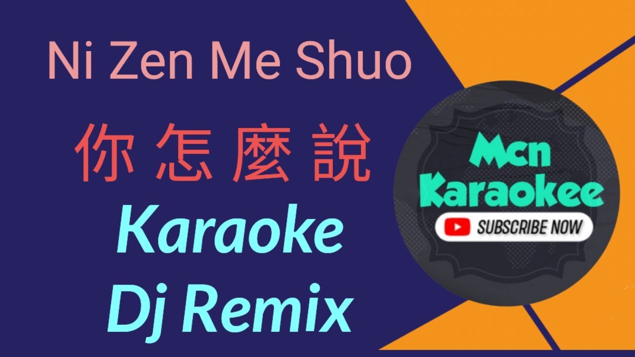ni zen me shuo karaoke 你怎麼說 dj remix
