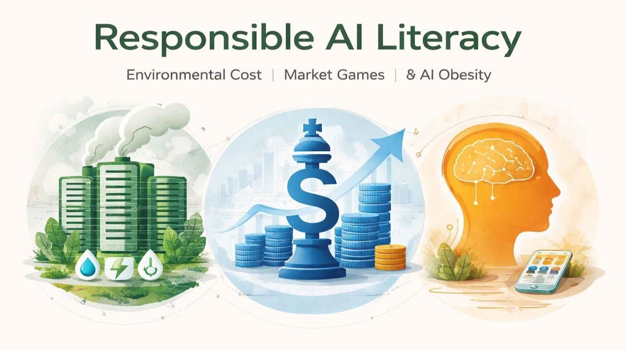 Responsible AI Literacy - Environmental Cost, Market Games, & AI Obesity || Myspy || Madhusudhan ||