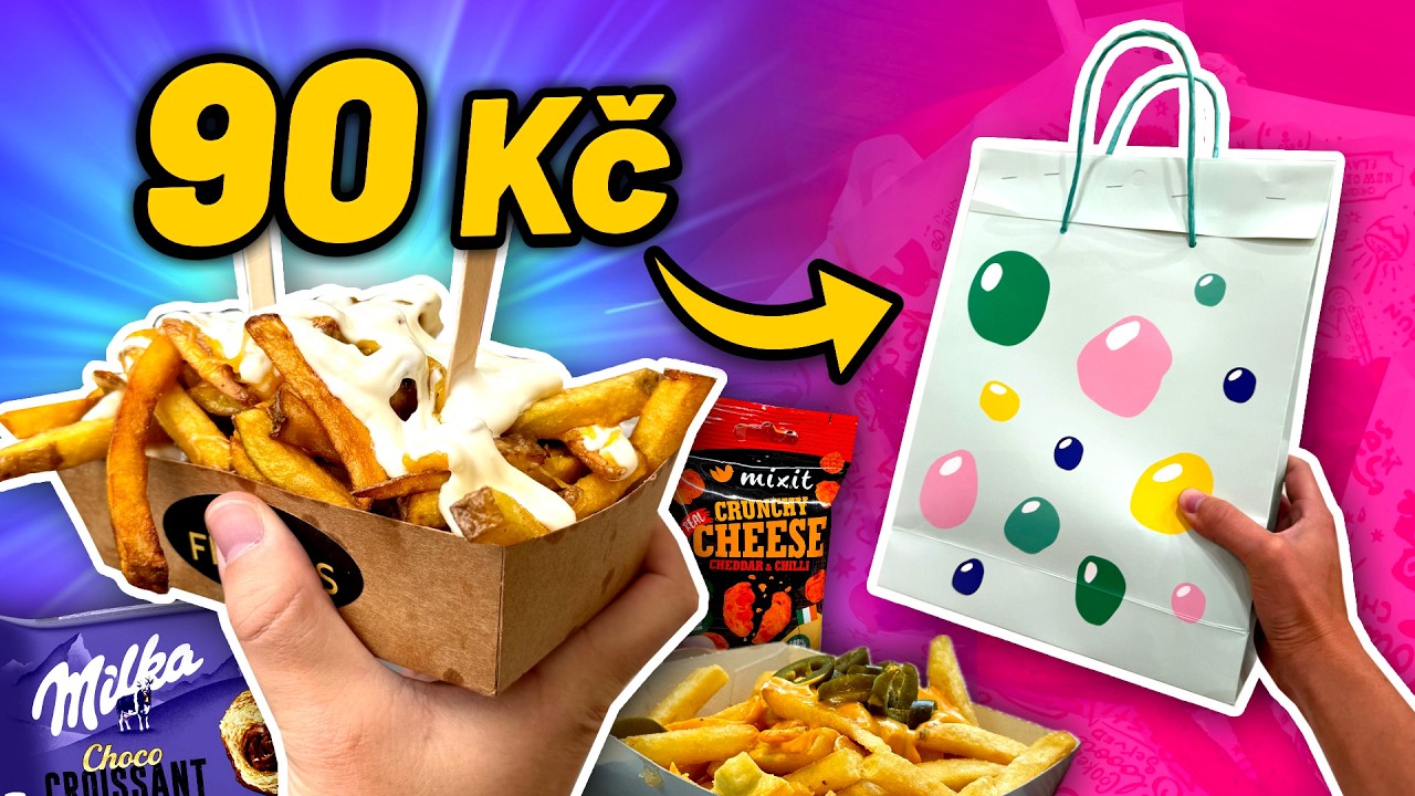 90 Kč TAJEMNÝ BALÍČEK! a LUXUSNÍ HRANOLKY 🤯