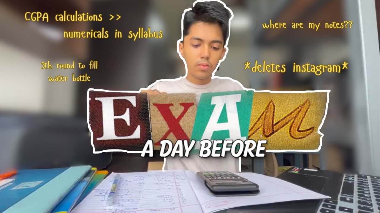 DAY IN THE LIFE - but the day before an exam ft. Vitrendz | VIT Chennai