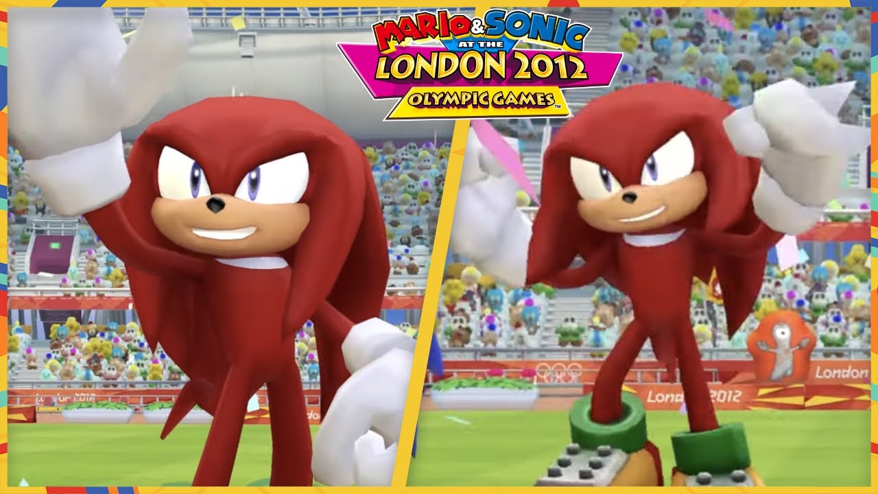Mario & Sonic at the London 2012 Olympic Games for Wii - All Minigames/Events (Knuckles gameplay)