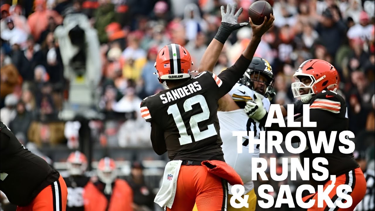 Shedeur Sanders vs Steelers – Every Throw, Run & Sack (Pittsburgh @ Cleveland | Week 17 | All-22)