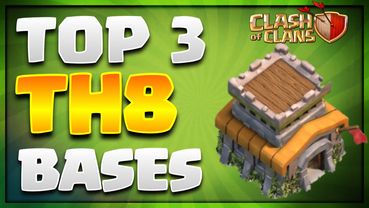 'BEST' TOP 3 TOWN HALL 8(TH8) TROPHY BASE DESIGNS 2017-CLASH OF CLANS