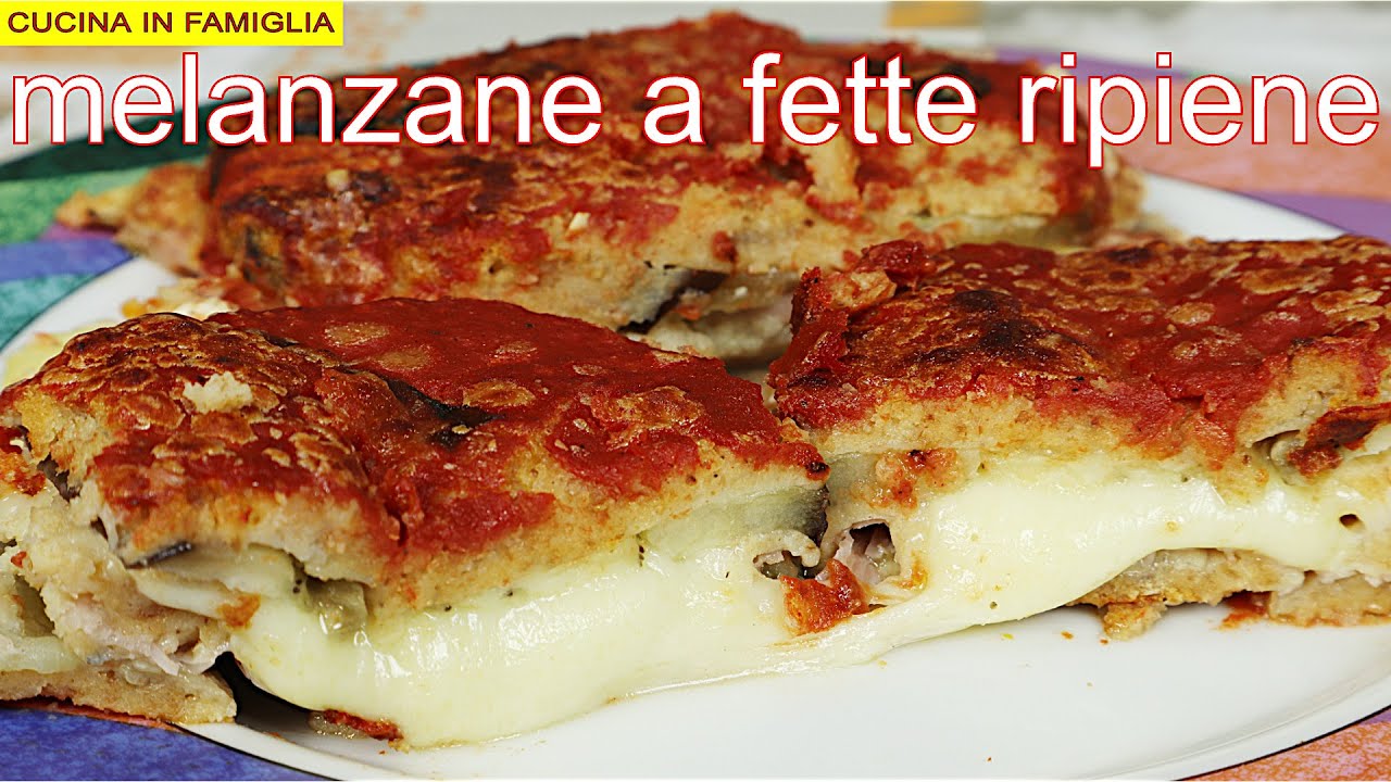 MELANZANE A FETTE RIPIENE AL FORNO SENZA FRITTURA