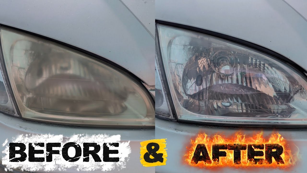 Poles headlamp mobil dengan rubbing compound | Belajar Praktek